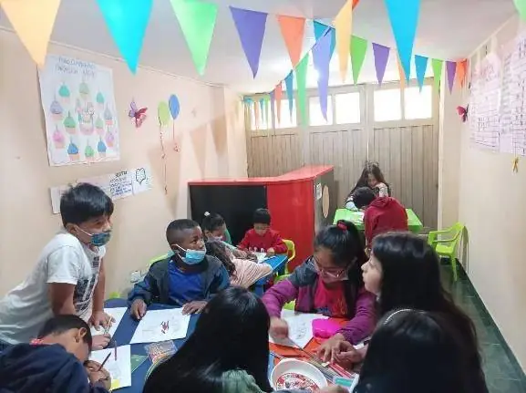 Taller formativo con los niños y niñas